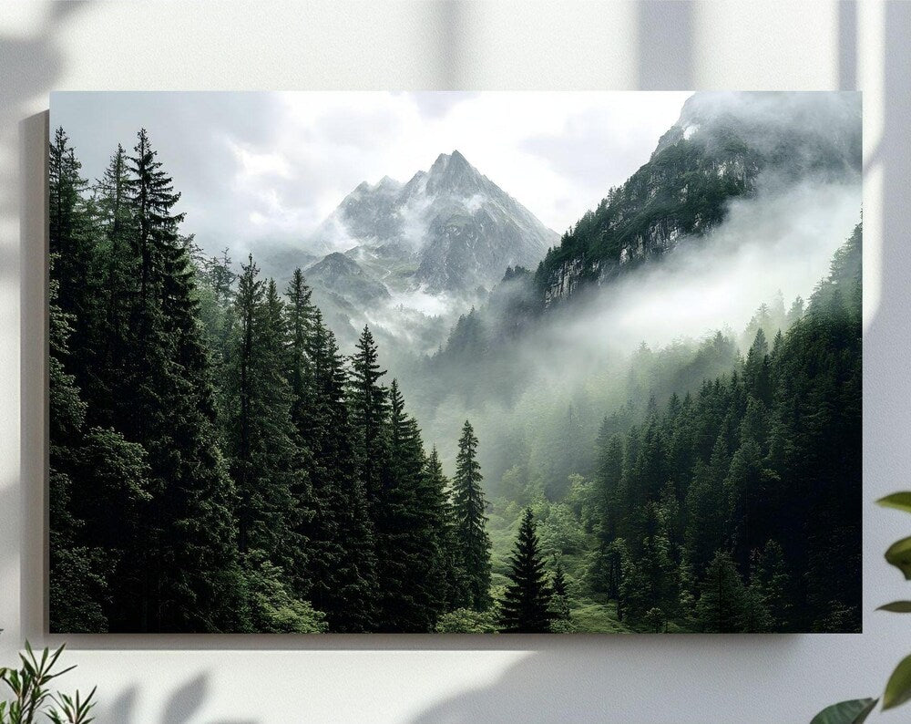Forest Mountains Digital Wall Art